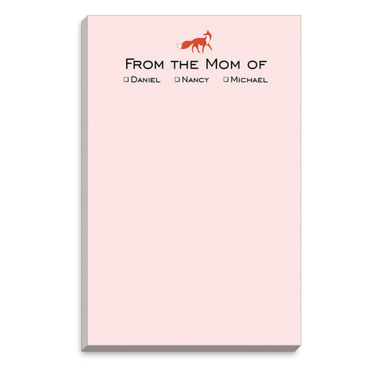 Pink Fox Mommy Notepads